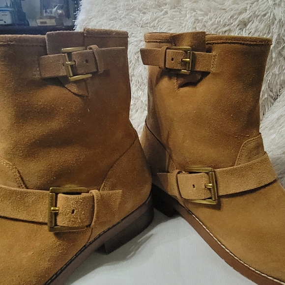 Michael kors suede ankle Boot excellent very cleen 9color tan - Picture 14 of 16